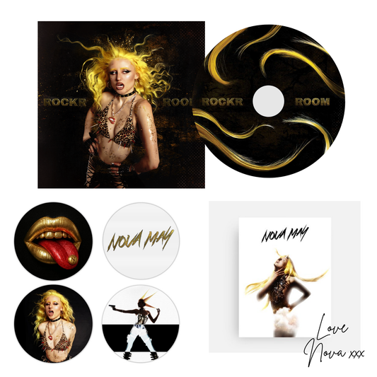 Nova May 'ROCKR ROOM' Limited Edition BUNDLE including: Signed CD, Limited Edition Stickers and Handwritten Letter